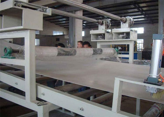 Μαρμάρινη πλαστική γραμμή εξώθησης φύλλων, τεχνητό σχεδιάγραμμα επιτροπής τοίχων PVC που κατασκευάζει τη μηχανή