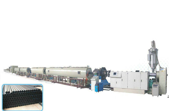 HDPE γραμμή εξώθησης σωλήνων αγωγών, ενιαία μηχανή εξώθησης βιδών