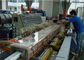 Διπλή μηχανή εξωθητών σχεδιαγράμματος βιδών ξύλινη πλαστική WPC, γραμμή εξώθησης σχεδιαγράμματος PVC