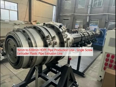 Η γραμμή παραγωγής σωλήνων HDPE από 16 mm έως 630 mm, η γραμμή εξόρυξης πλαστικών σωλήνων με μονή βίδα