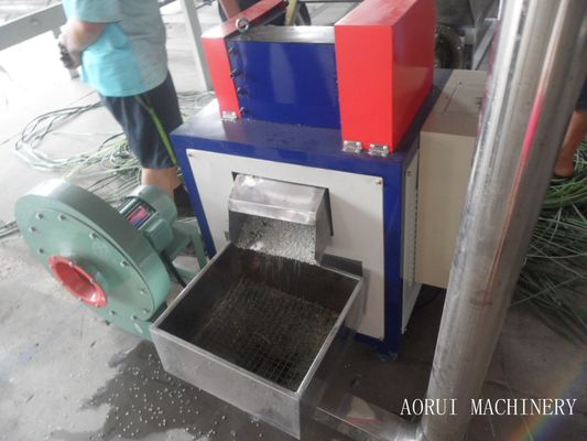 Granulator πλαστικών ταινιών SS304 100kg/H μηχανή με την ενιαία βίδα