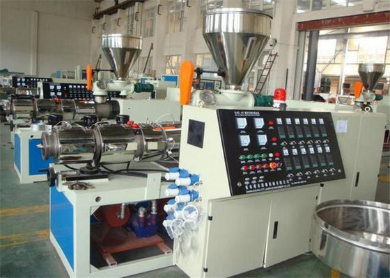 Καλή τιμή. Πλαστικός σωλήνας PVC/σχεδιάγραμμα/δίδυμη μηχανή 80-100KG/H εξώθησης βιδών πινάκων/φύλλων σε απευθείας σύνδεση