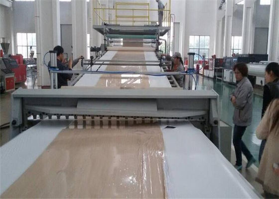 Καλή τιμή. Δύο εξωθητών PVC πλαστική φύλλων εξώθησης παραγωγή φύλλων γραμμών τεχνητή μαρμάρινη πέτρινη σε απευθείας σύνδεση