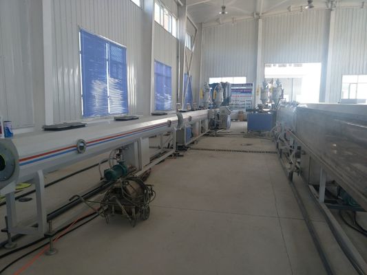 Καλή τιμή. ΑΥΘΑΔΗΣ πλαστική γραμμή εξώθησης σωλήνων PE με τη λεπίδα πριονιών που κόβει πνευματικό ελεγχόμενη σε απευθείας σύνδεση