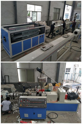 Καλή τιμή. 50mm έως 160mm PVC γραμμή παραγωγής σωλήνων, Κωνική δίδυμη βίδα πλαστικό σωλήνα Extruder σε απευθείας σύνδεση